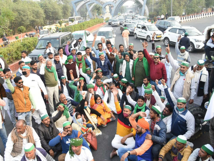 किसानों ने दी सरकार को चेतावनी।