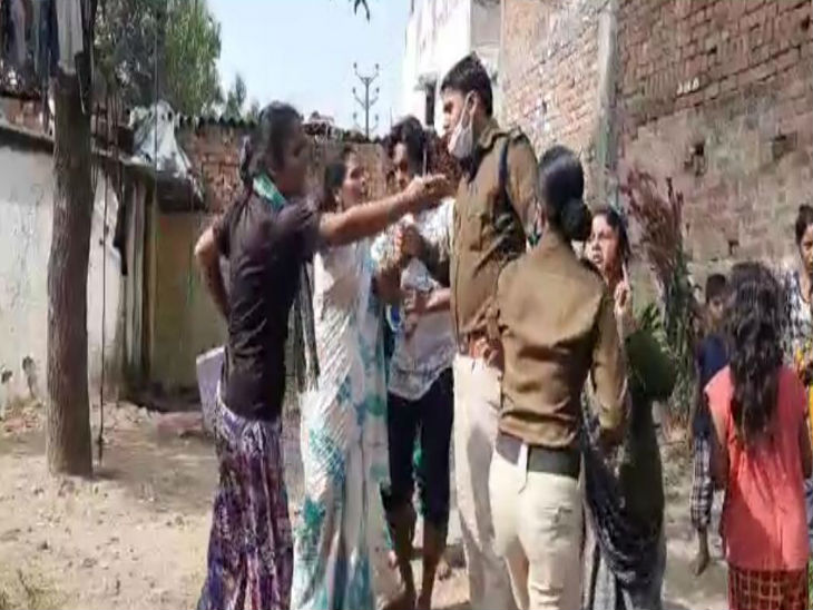 महिला आरक्षक से बदसलूकी के वायरल वीडियो का फुटेज