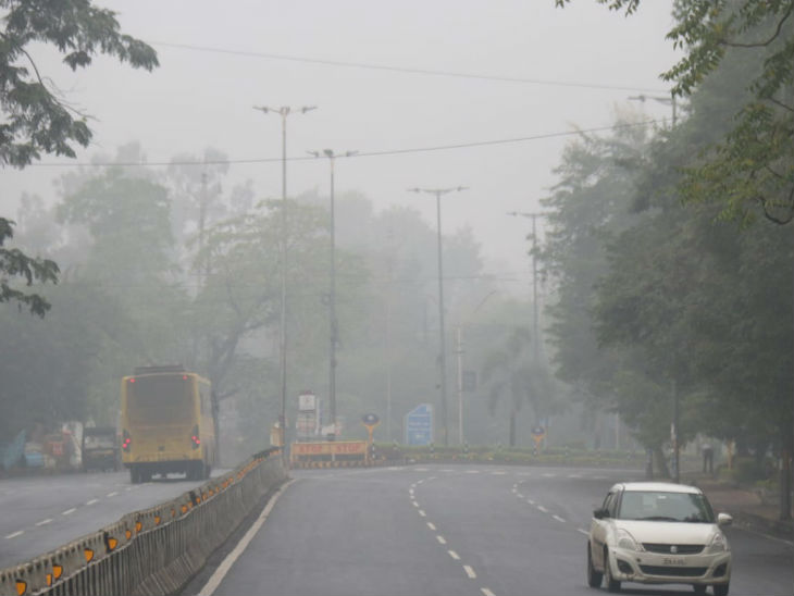 लिंक रोड पर सुबह 9 बजे की स्थिति।