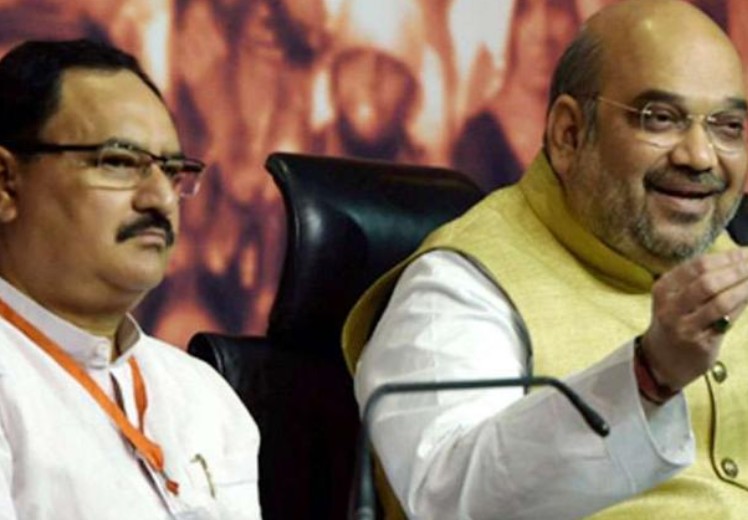 पार्टी के राष्ट्रीय अध्यक्ष जेपी नड्डा और गृह मंत्री अमित शाह दोनों बंगाल में खासे एक्टिव हैं। -फाइल फोटो।