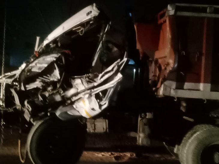 ट्रेलर चालक को सालासर के पास पकड़ा गया।