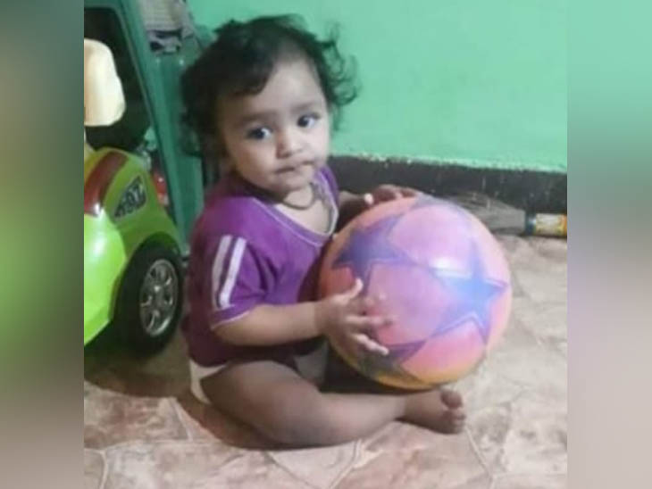 Adnan, one and a half year old child of the family living on the first floor, who was found dead in a water tank on the fourth floor.