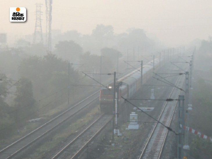 Visibility came down to 50 per cent in Bhopal after a deep mist.