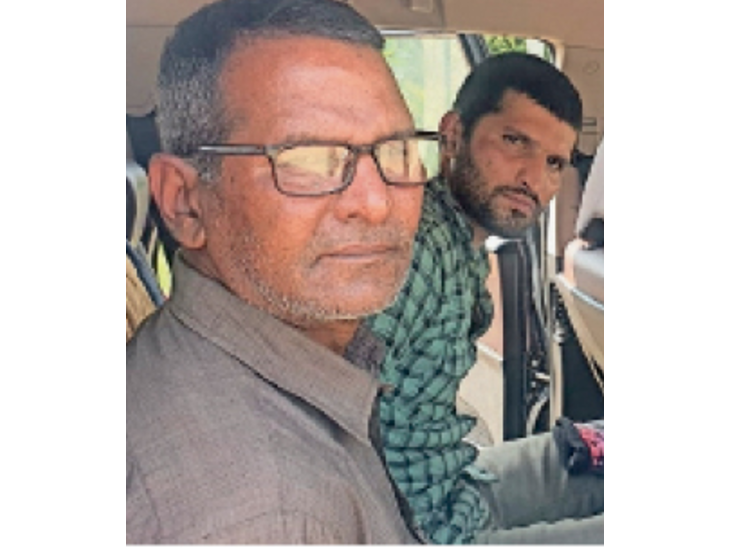 भरतपुर. पुलिस की गिरफ्त में आरोपी।