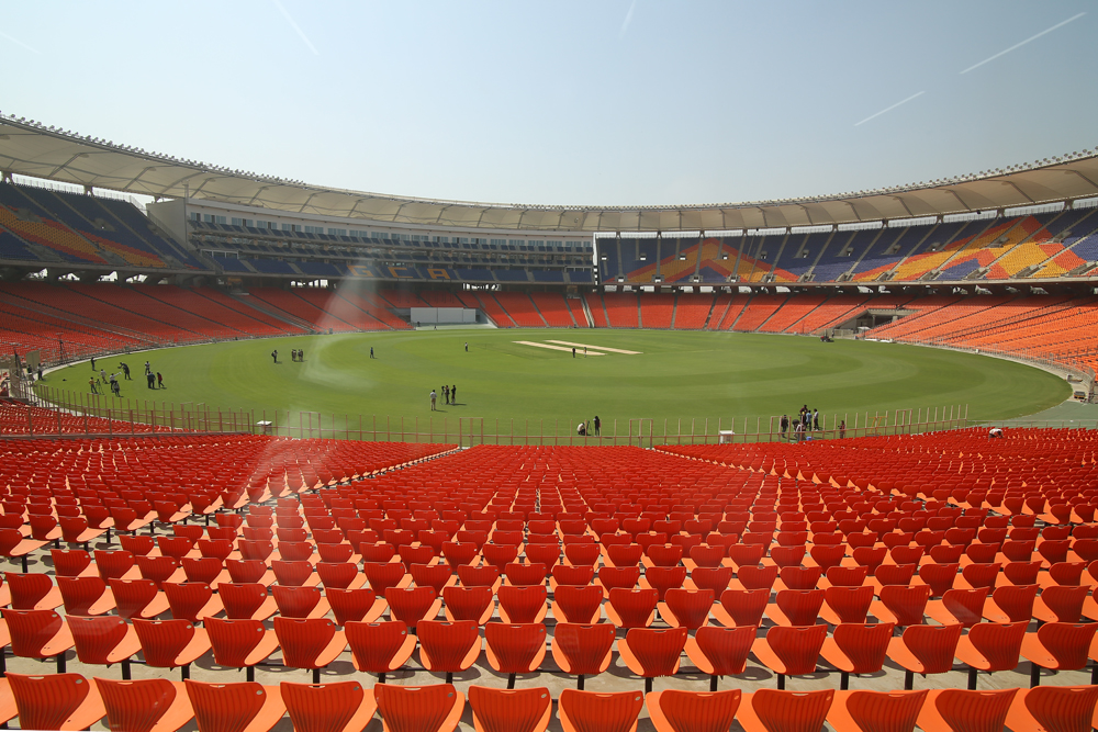 Motera Stadium is ready for spectators again.