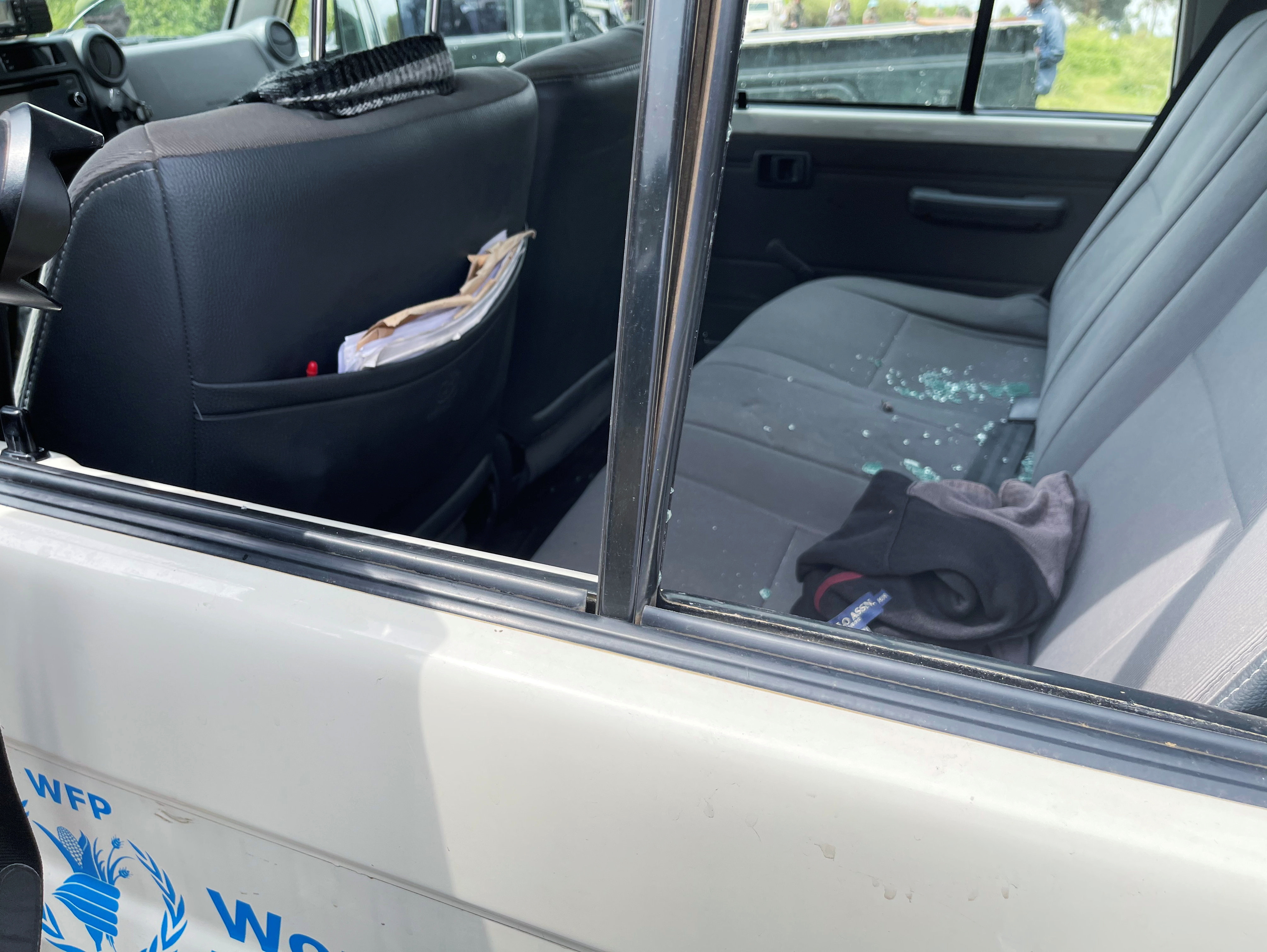 43-year-old Luca Atanasio was riding in this car. There was no security team with his convoy.