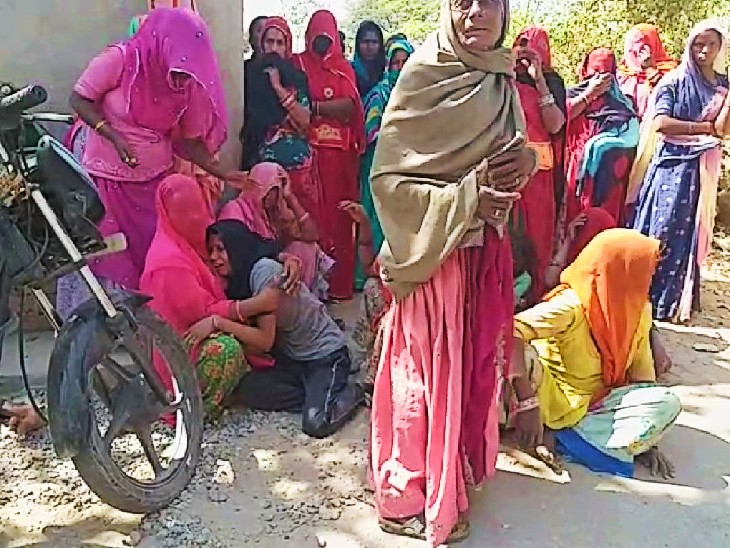 मृतक राजू के परिजनों का रो रो कर हुआ बुरा हाल।