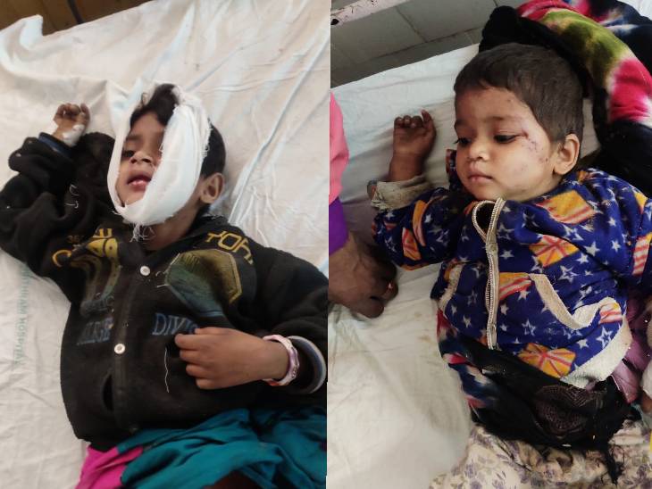 हादसे में घायल दोनों बच्चों को जिला अस्पताल रैफर किया गया है।