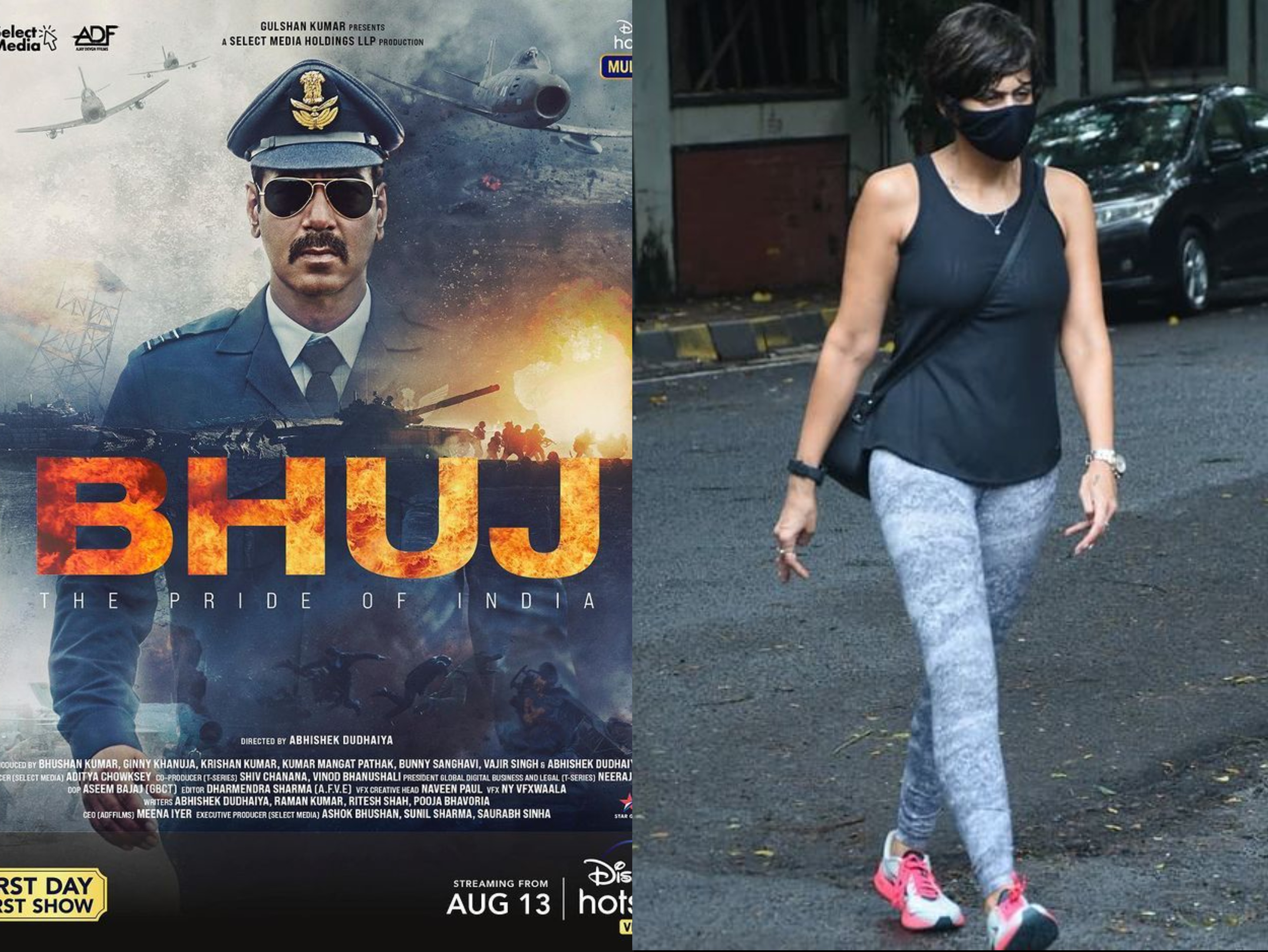 Bollywood Brief 12th july; The trailer of Bhuj: The Pride of India releases today, Mandira Bedi seen first time after raj kaushal death | आज आएगा भुज: द प्राइड ऑफ़ इंडिया का ट्रेलर, पति की मौत के बाद पहली बार मॉर्निंग वॉक पर निकलीं मंदिरा बेदी - Vimarsana News