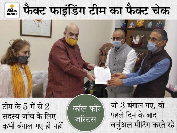 Dainik Bhaskar Exclusive Investigative Story on Delhi Riots and Bengal Violence | Call for Justice that submitted reports on Delhi Riots and Bengal Violence has no proper address or website | News and Updates | फेक है कॉल फॉर जस्टिस; दिल्ली दंगे और अब बंगाल हिंसा पर गृह मंत्रालय को फैक्ट फाइंडिंग रिपोर्ट सौंपी गई, लेकिन न पता सही और न वेबसाइट - Vimarsana News