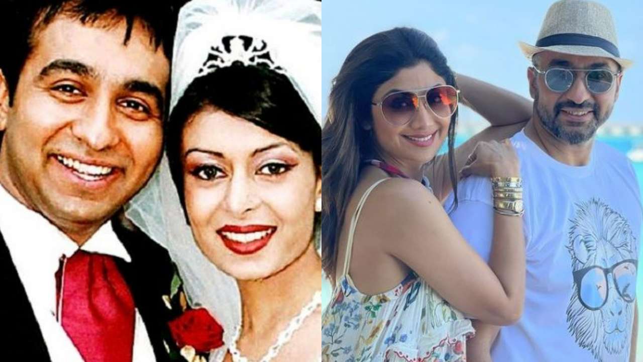 पूर्व पत्नी कविता और दूसरी पत्नी शिल्पा के साथ राज कुंद्रा।
