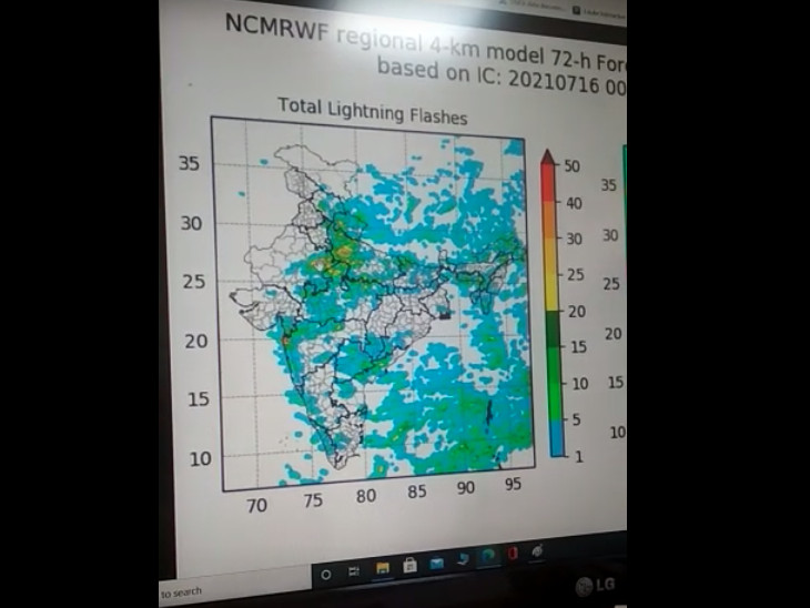 मौसम विभाग के कंप्यूटर में सारा डेटा डालकर अनुमान लगाया जाता है।