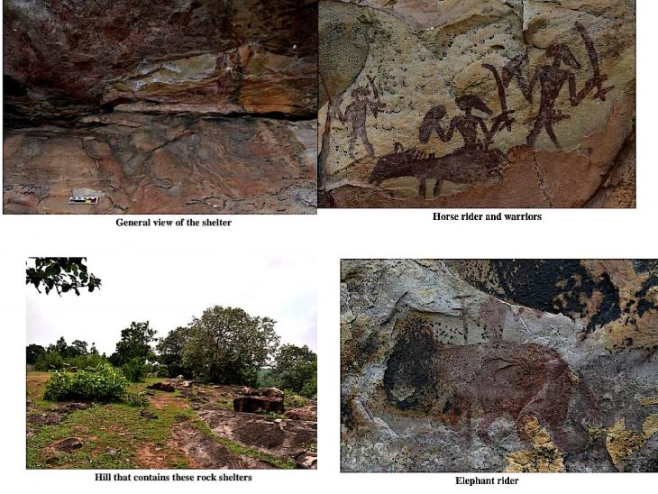 लाल रंग की रॉक पेंटिंग आग की खोज से पहले बनाई जाती थी।