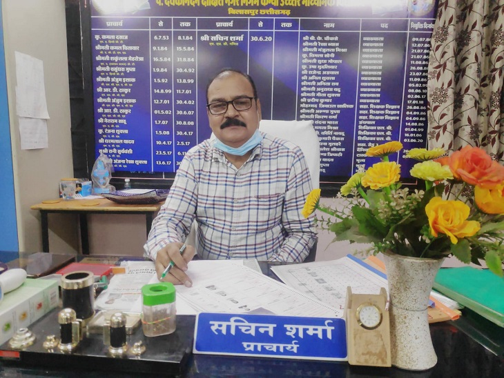 देवकीनंदन स्कूल के प्रिंसिपल सचिन शर्मा