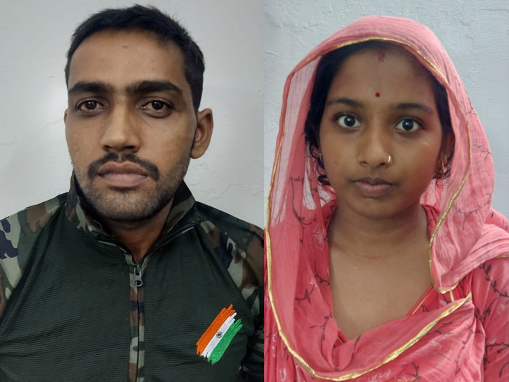 हनी ट्रैप गैंग शुरू करने वाले पति राकेश और पत्नी भावना।