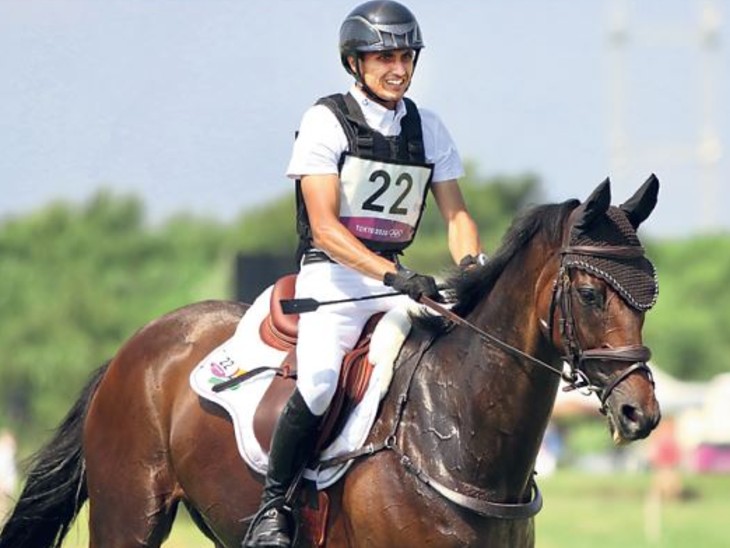 ओलिंपिक ब्रॉन्ज मेडलिस्ट बेटीना हॉय के घोड़े पर बैठकर टोक्यो में उतरे थे फवाद, फाइनल में पहुंचने वाले पहले भारतीय|जयपुर,Jaipur - Dainik Bhaskar