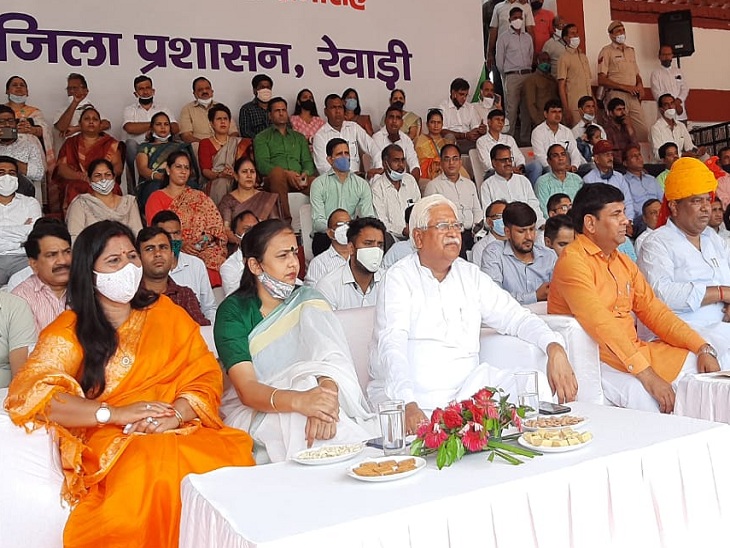 कार्यक्रम में मौजूद राज्यमंत्री अनूप सिंह धानक।