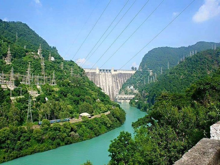 Bhakra Dam is located in Nangal and is built on the river Sutlej.