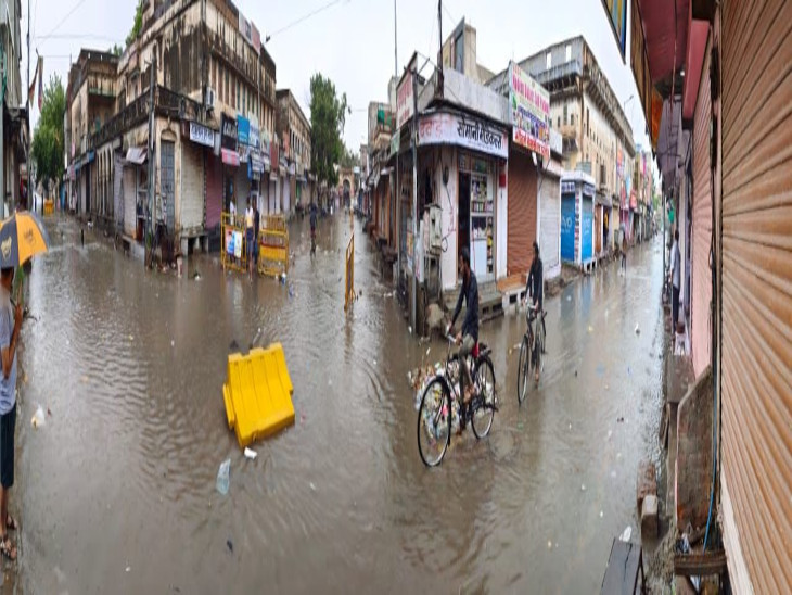 After eight days, it rained in Sikar, the mercury dropped by 5 degrees ...