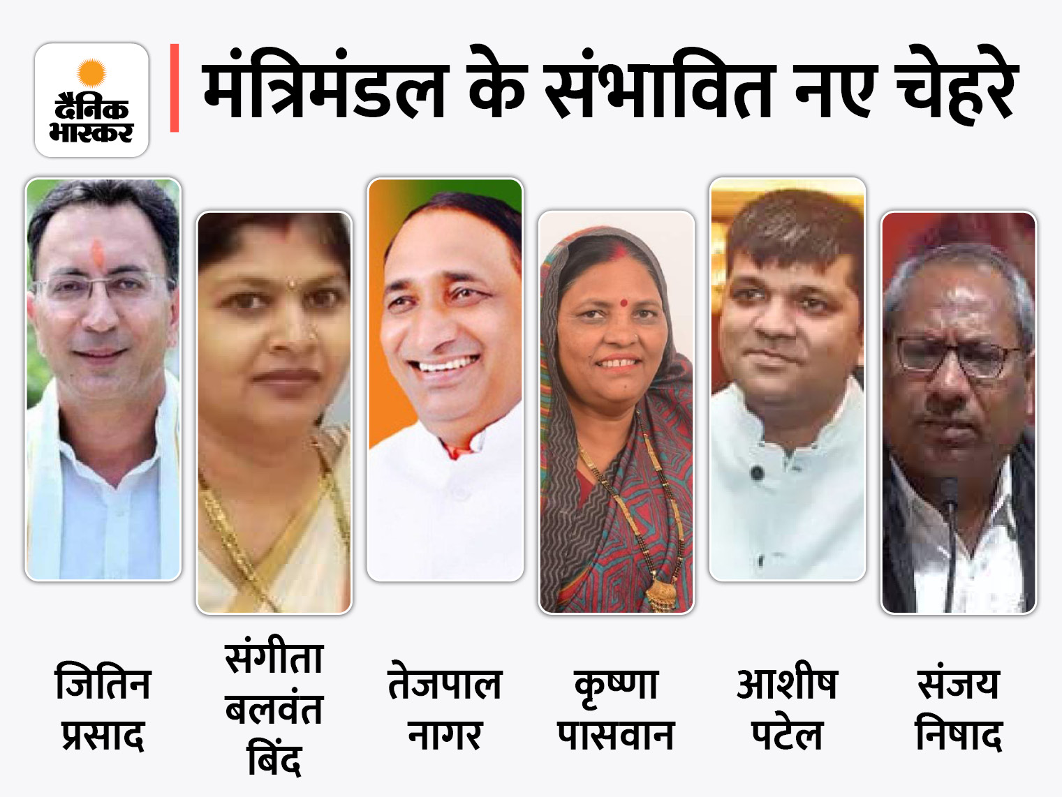 Yogi Adityanath Cabinet Expansion Ministers List Update | Jitin Prasada Sanjay Nishad To Be Inducted In UP Cabinet | 7 नए चेहरों को कैबिनेट में जगह मिल सकती है; जितिन प्रसाद और संजय निषाद का नाम तय, अनुप्रिया के पति आशीष भी दावेदार - Vimarsana News