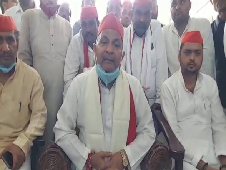 समाजवादी पार्टी के प्रदेश अध्यक्ष नरेश उत्तम पटेल ने बीजेपी पर साधा हमला। - Dainik Bhaskar