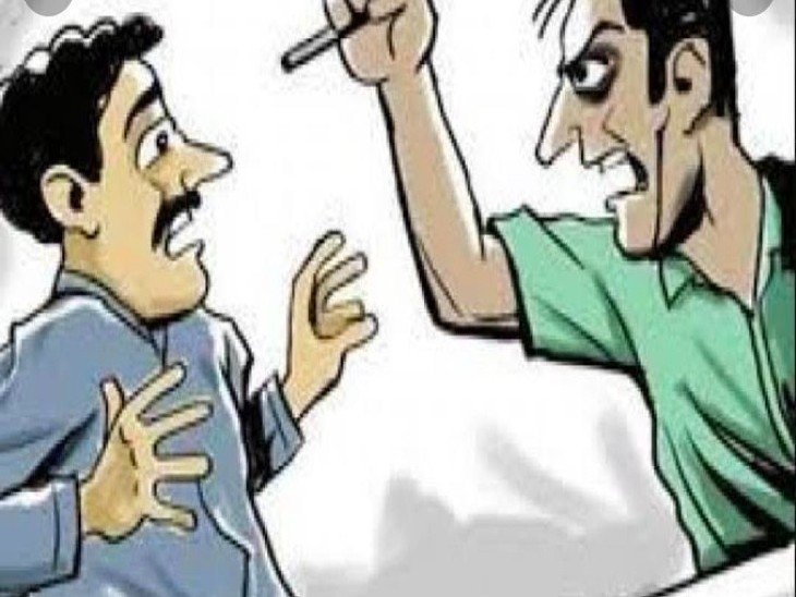 शराब के नशे में जानलेवा हमला कर दिया, हाथ की कलाई पर लगा कट; बेटे ने दर्ज करवाया मामला|उदयपुर,Udaipur - Dainik Bhaskar