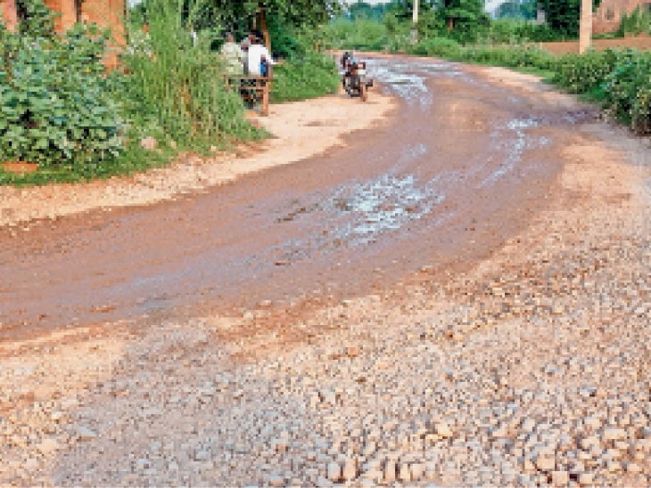 3 साल पहले 39 लाख स्वीकृत, लेकिन अब तक नहीं बनी सड़क|भरतपुर,Bharatpur - Dainik Bhaskar