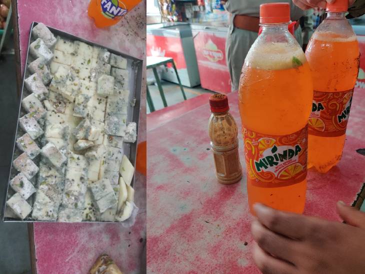 खाद्य विभाग को कुछ इस तरह मिठाईयां और कोल्ड ड्रिंग्स मिली।