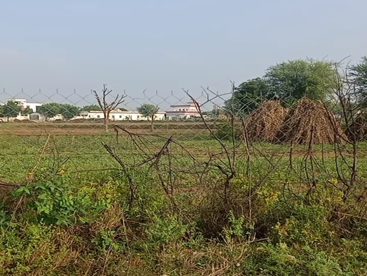 जयपुर के रामपुरा रोड पर ग्रामीण इलाके का एक खेत