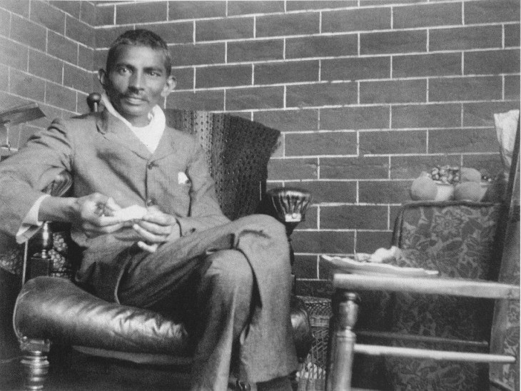दक्षिण अफ्रीका में गांधी जी।