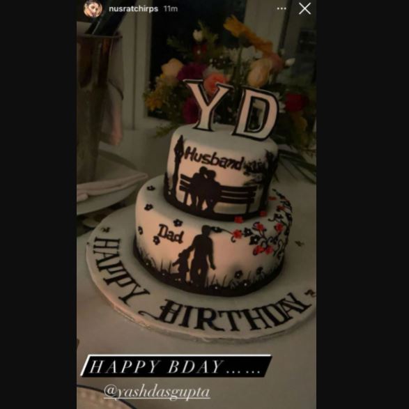 नुसरत की सोशल मीडिया पोस्ट।