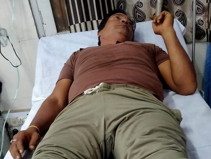 ट्रॉमा सेंटर में भर्ती घायल।