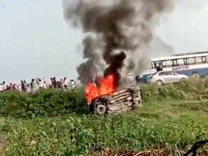 किसान आंदोलन के दौरान चार लोगों के गाड़ी से कुचल जाने के बाद हिंसा भड़की थी।