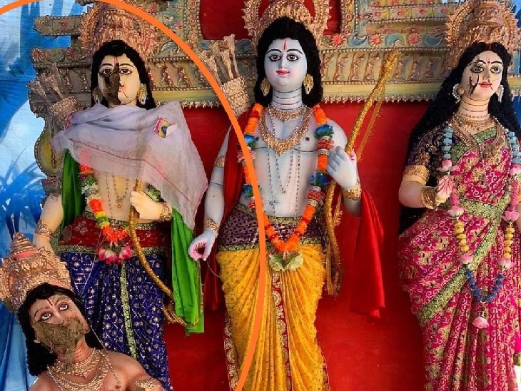 बांग्लादेश में कई हिंदू मंदिरों में तोड़फोड़ हुई। पूजा पंडालों में मूर्तियों को तोड़ा गया।