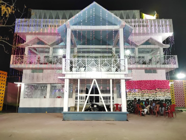 सीवान में सजाया गया मो. शहाबुद्दीन का पैतृक निवास।
