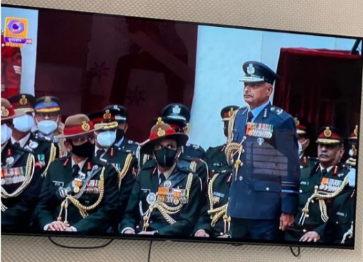 राष्ट्रपति भवन में सम्मान पाने वाले शशिकर चौधरी।