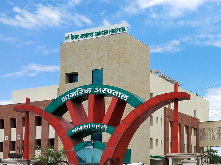 अंबाला कैंट सिविल अस्पताल का गेट - Dainik Bhaskar