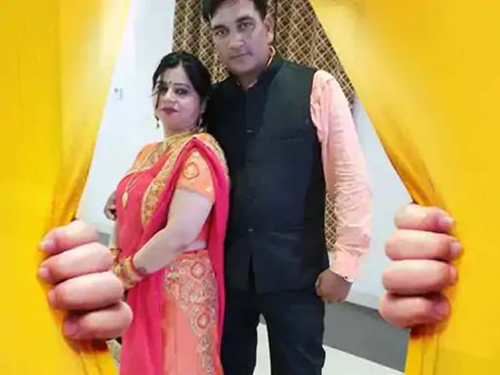 डॉ. विश्वजीत चतुर्वेदी और उनकी पत्नी रिमझिम चतुर्वेदी।(फाइल)