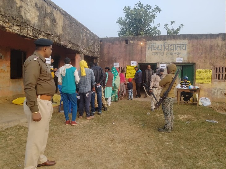 मुंगेर में चाक-चौबंद सुरक्षा के बीच मतदान शुरू।