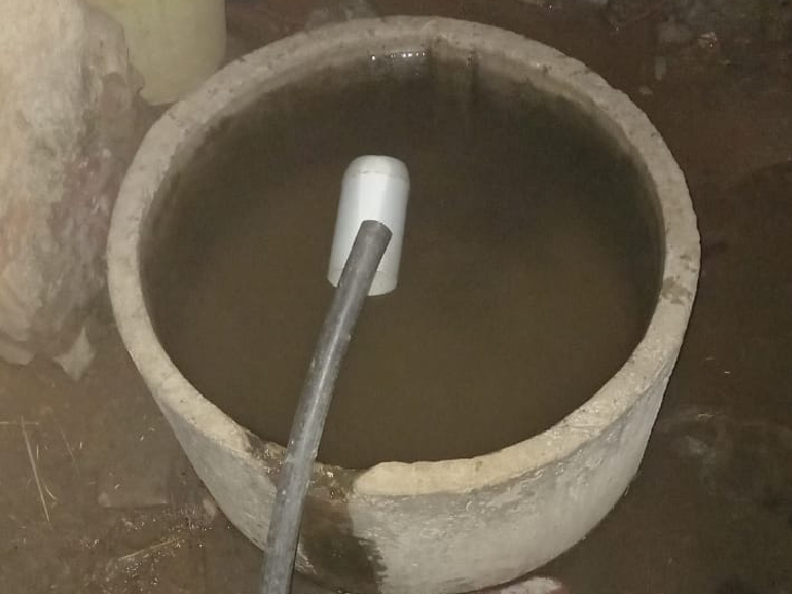 5 फीट की इसी पानी की टंकी में गिरी विक्रांशी।