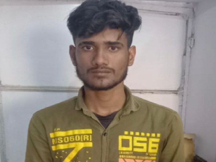 पुलिस गिरफ्त में नाबालिग को बंधक बनाकर दुष्कर्म का आरोपी दशरथ।
