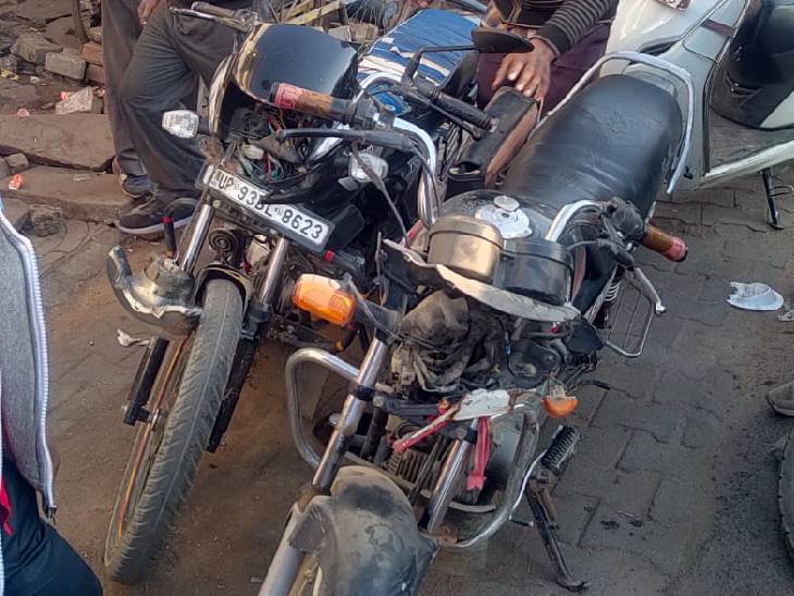 15 year old boy ran car in posh area, hits 5 bikes riders in jhansi