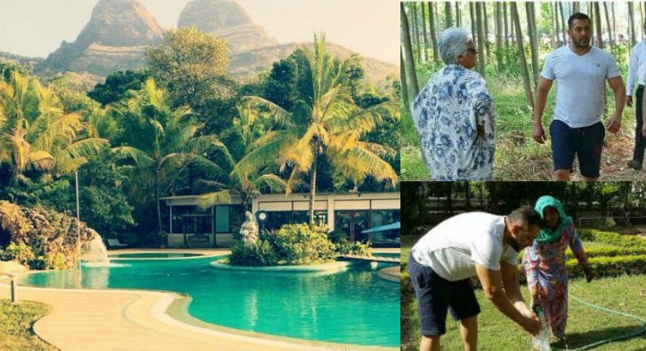 पनवेल स्थित सलमान के फॉर्म हाउस के अंदर की फोटो