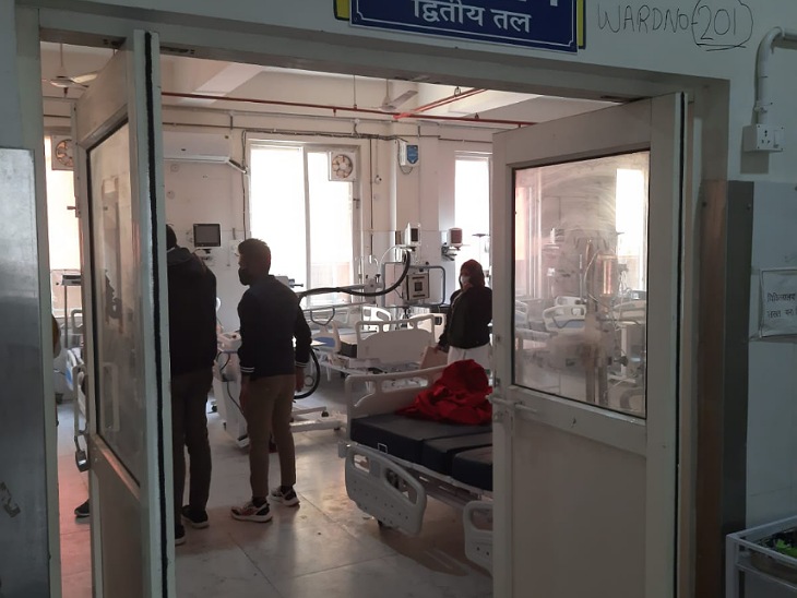 थर्ड वेव की आशंका में जिला अस्पताल में की गई तैयारियां।