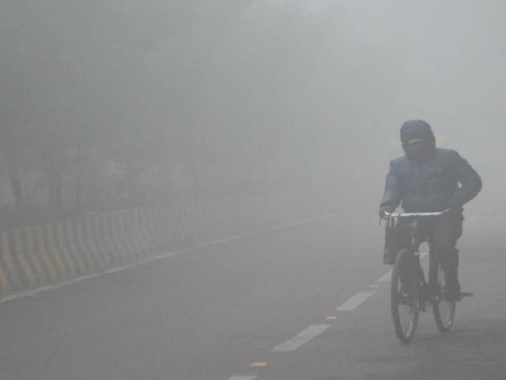 This was the view of the weather in the Civil Lines area of Meerut on January 5
