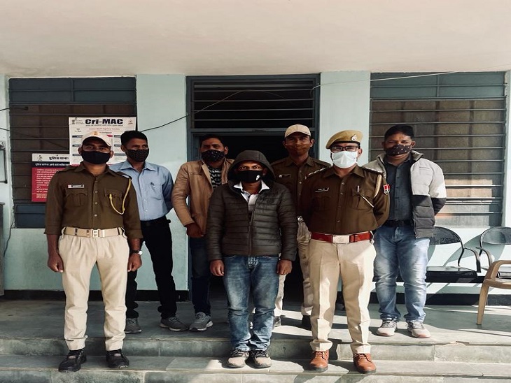 व्यापारियों से लूट के आरोपी को मांडवा पुलिस ने पकड़ा।