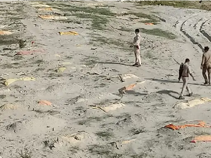 कानपुर के शेरेश्चवर घाट के पास आधे घंटे के सफर की दूरी में 400 से ज्यादा लाशें दफन थीं। इन्हें कुत्ते, चील और कौवे नोंचते नजर आए थे।