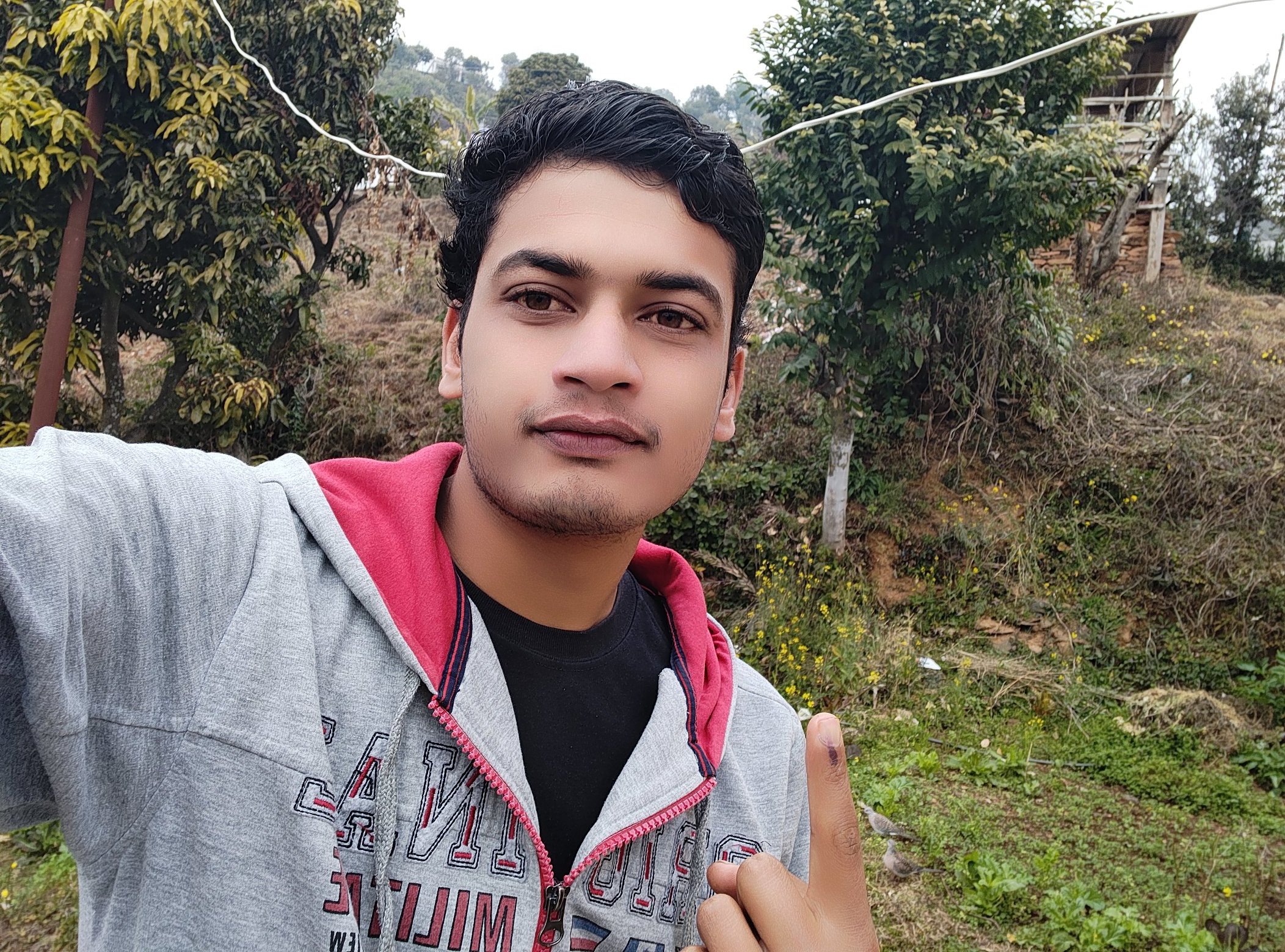 युवाओं ने मतदान के बाद सोशल मीडिया पर सेल्फी शेयर की हैं।