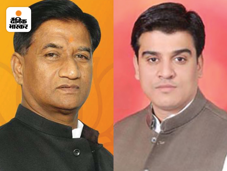 लेफ्ट में भाजपा के सलिल विश्नोई और राइट में सपा के इरफान सोलंकी।