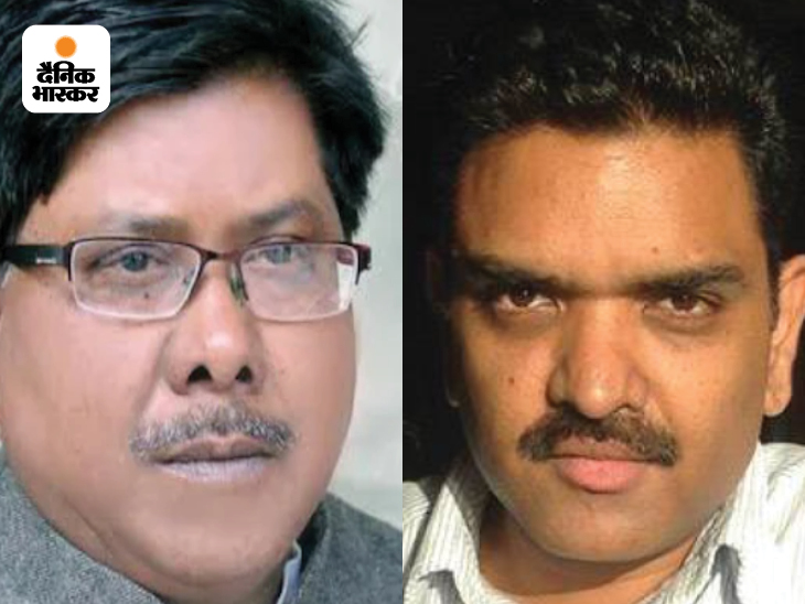 लेफ्ट में सपा के अनिल दोहरे और राइट में भाजपा के असीम अरुण।